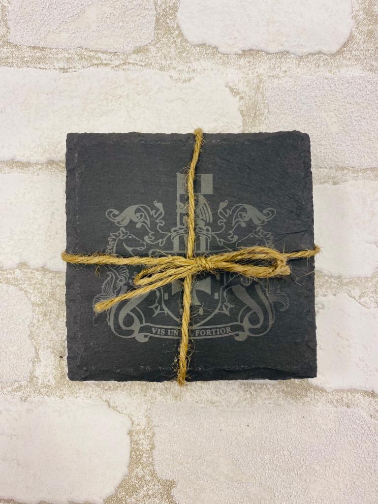 Marine Football Club - Crest Slate Coasters (Pack of 4)