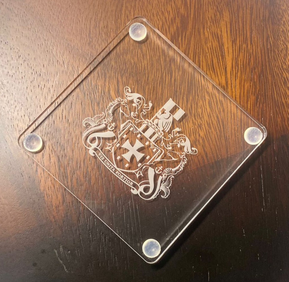 Marine Football Club - Crest Acrylic Coasters (Pack of 4)