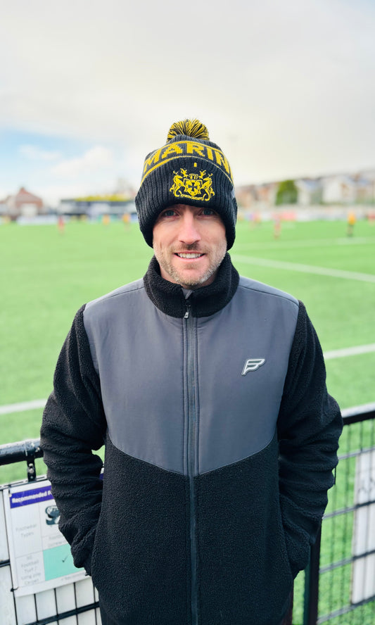 25/26 Black & Gold Bobble Hat