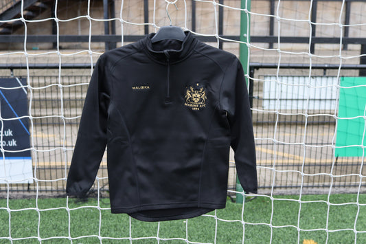 Kids 1/4 Zip 2025/26 - Black & Gold