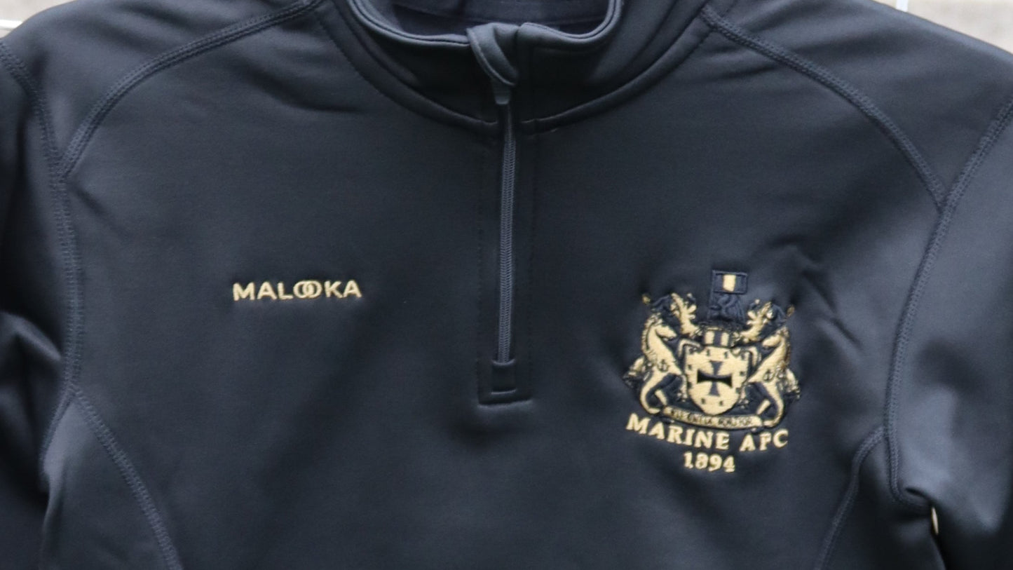 Kids 1/4 Zip 2025/26 - Black & Gold