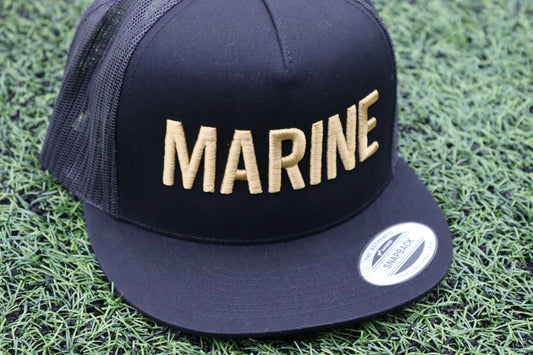 Trucker Cap - Black & Gold