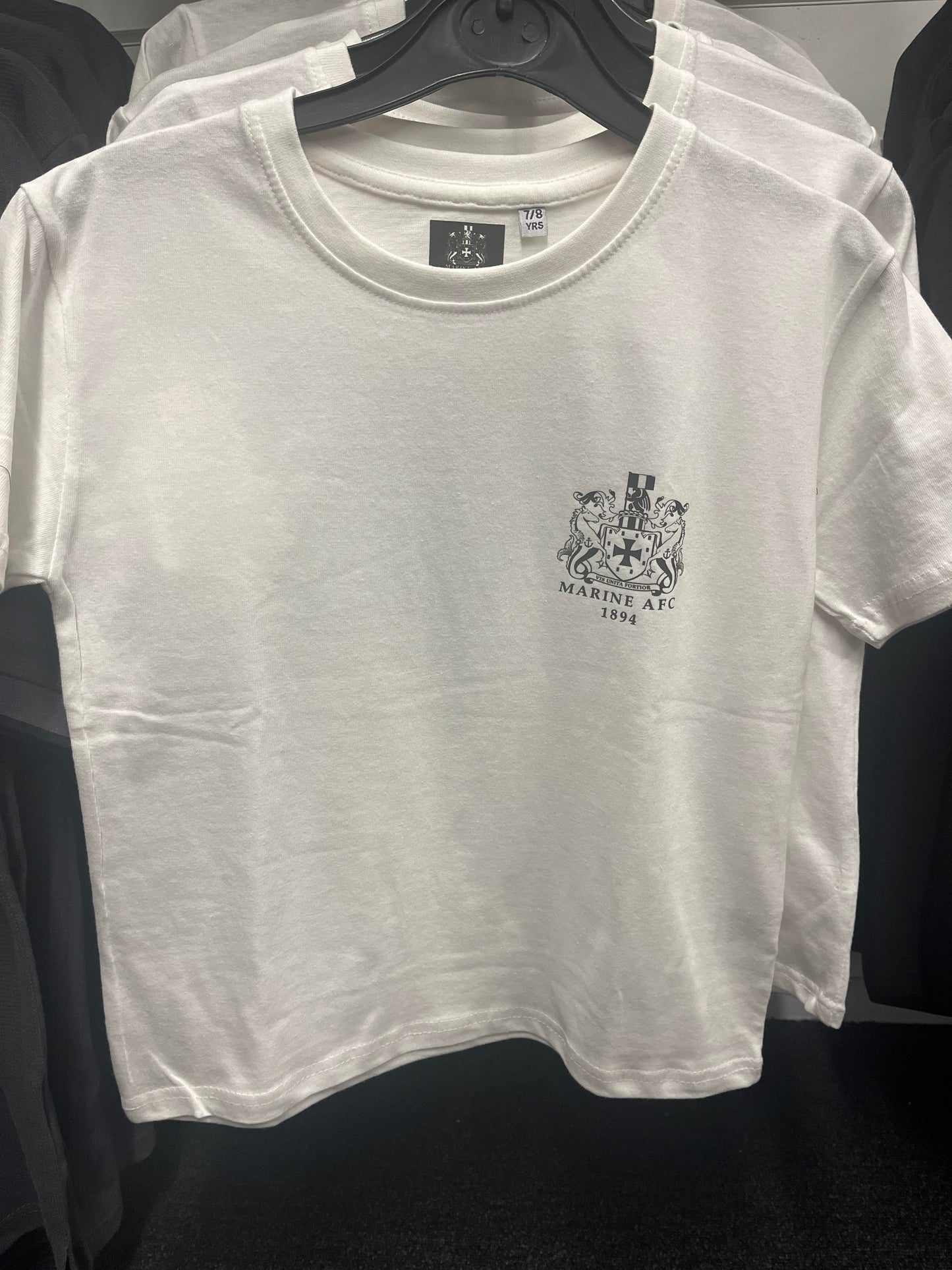 Kids White Cotton T-Shirt